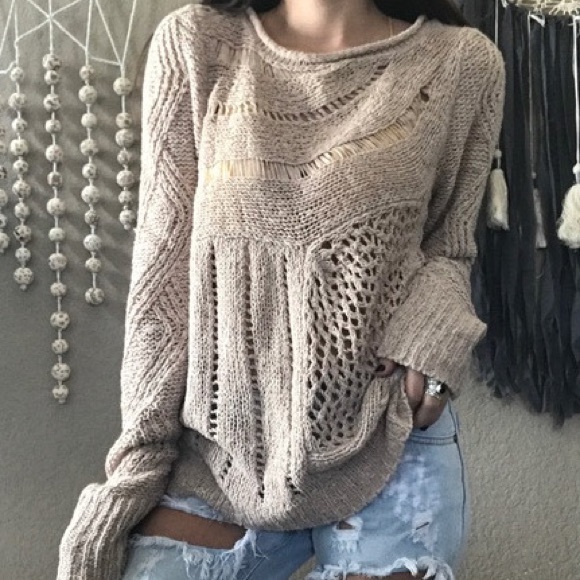 Anthropologie Sweaters - MOTH FOR ANTHROPOLOGIE Open Knit Sweater Size S